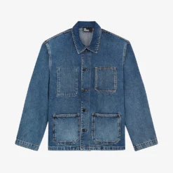 THE KOOPLES Faded Denim Overshirt