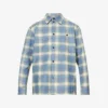 Bottega Veneta Check-patterned Oversized-fit Leather Shirt