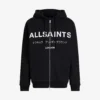 AllSaints Underground Logo-print Organic-cotton Hoody