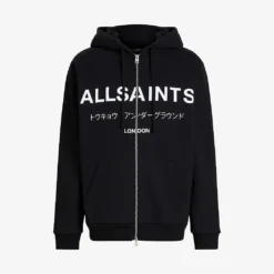 AllSaints Underground Logo-print Organic-cotton Hoody