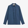 Ted Baker Hastings Patch Pocket Stretch-cotton Twill Overshirt