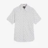 Ted Baker Kymsho Floral-print Slim-fit Stretch-cotton Shirt