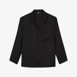 THE KOOPLES Snakeskin-print Woven Shirt