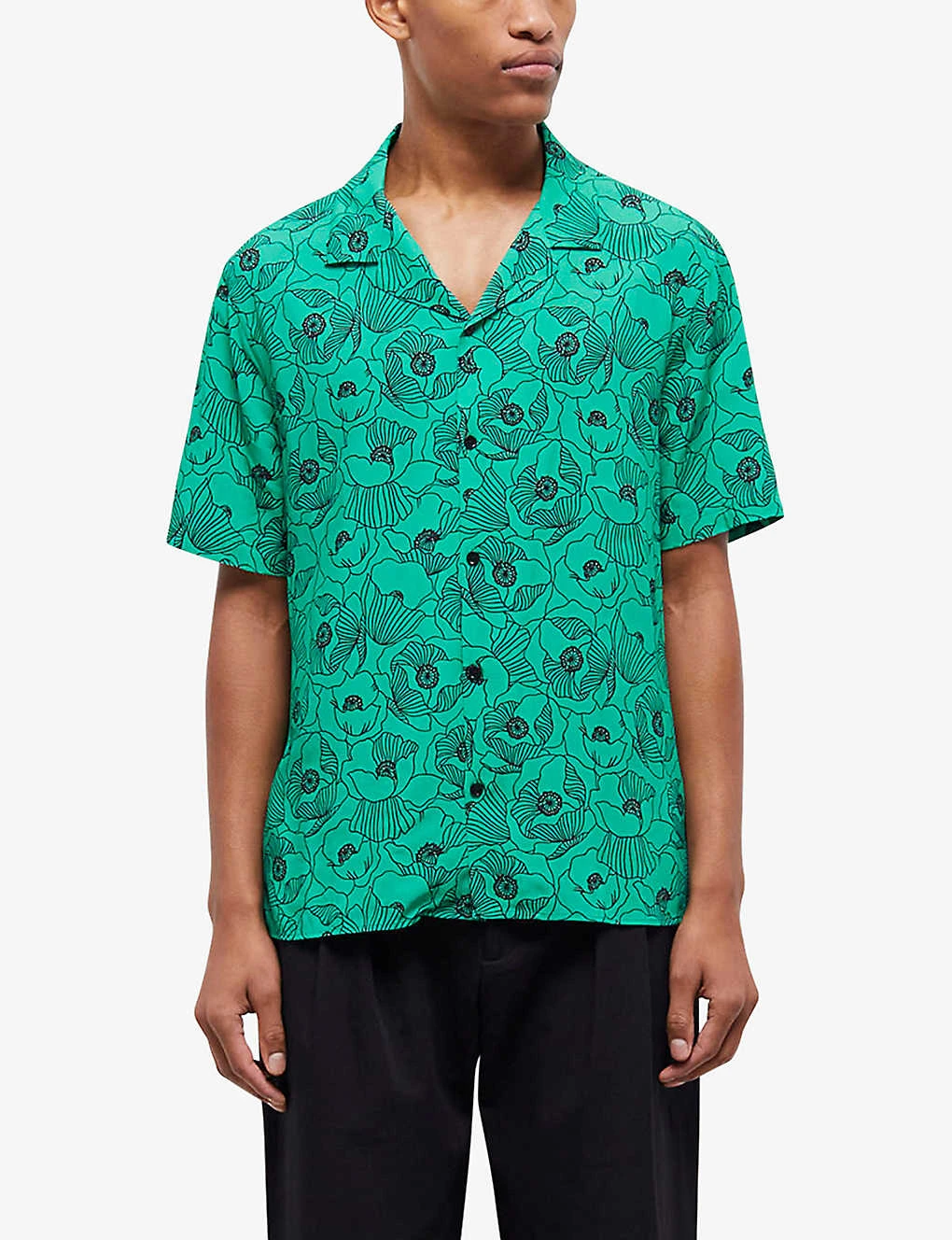 THE KOOPLES Floral-print Hawaiian Woven Shirt - Image 3