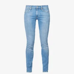 7 For All Mankind Paxtyn Taper Faded-wash Slim-fit Stretch-denim Jeans