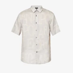 Emporio Armani Logo-print Woven Shirt