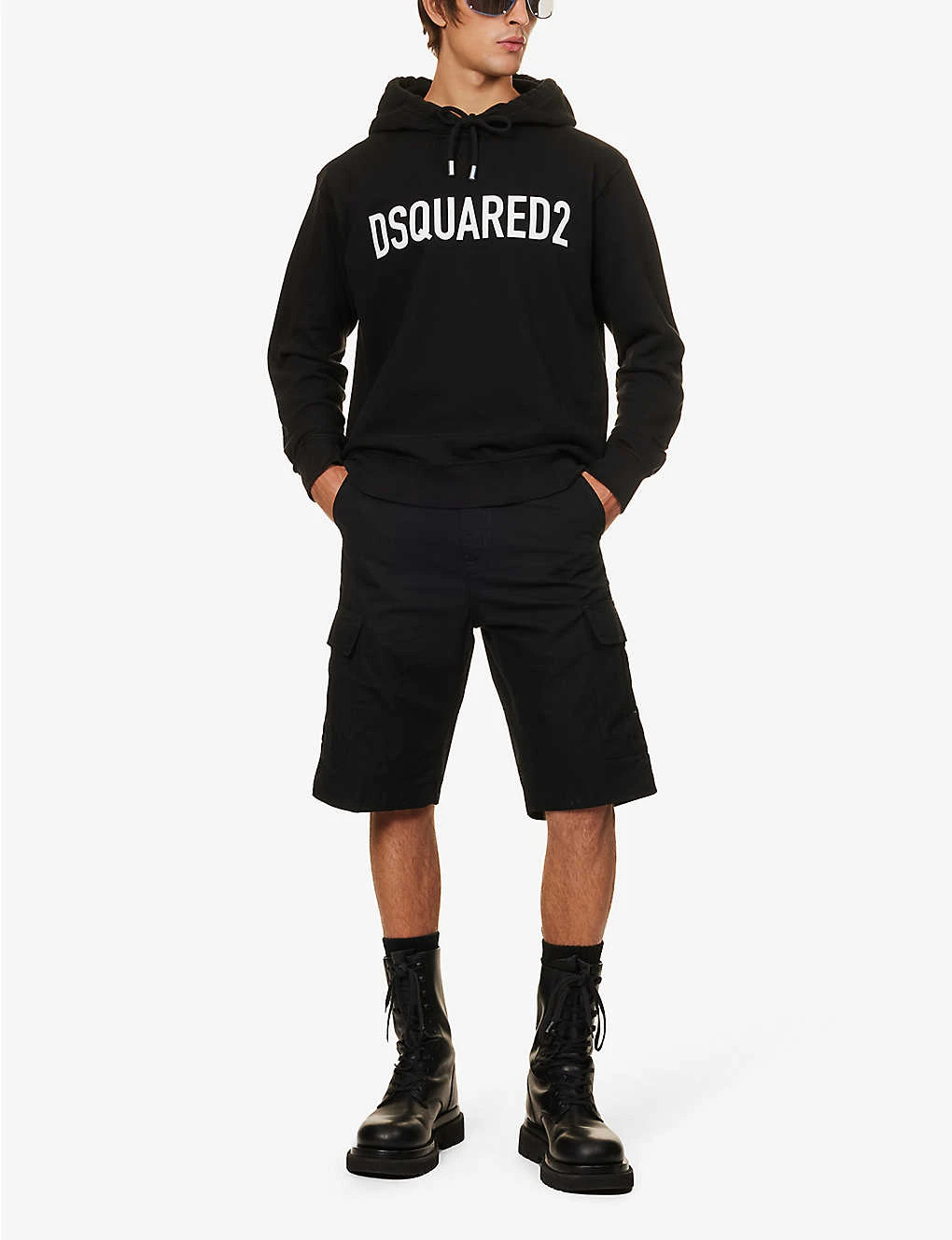 DSQUARED2 Logo-print Cotton-jersey Hoody - Image 2