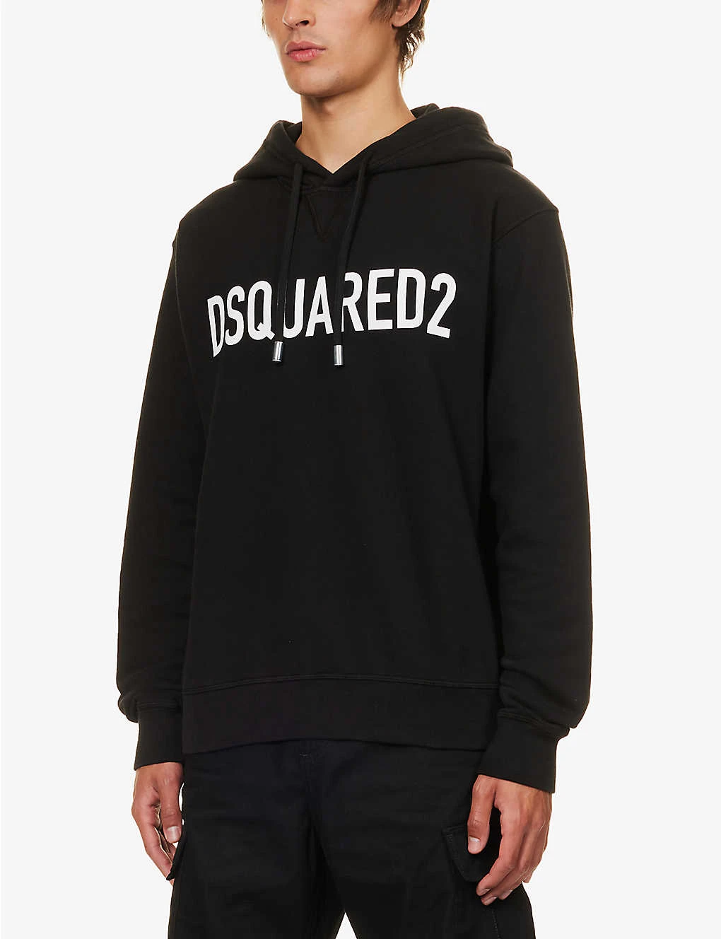DSQUARED2 Logo-print Cotton-jersey Hoody - Image 3