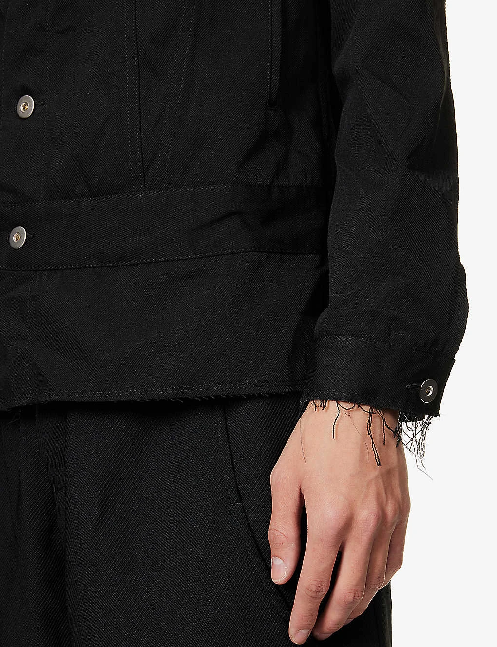 Crew-neck Slip-pocket Woven Jacket - Image 6