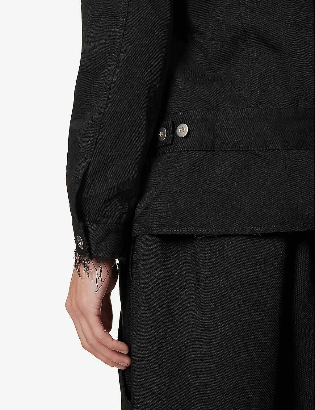 Crew-neck Slip-pocket Woven Jacket - Image 7