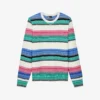 THE KOOPLES Striped Crewneck Wool-blend Jumper