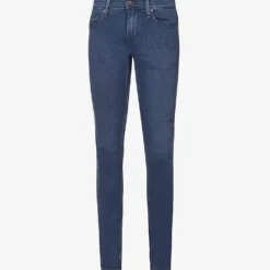 Paige Croft Slim-fit Low-rise Stretch-woven Blend Jeans