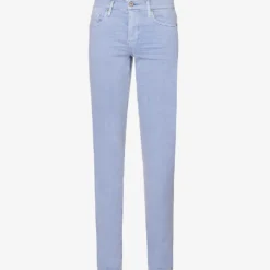 Paige Lennox Slim-leg Low-rise Stretch-woven Blend Jeans