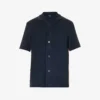 PAUL SMITH Towel Stripe Camp-collar Regular-fit Cotton-blend Shirt