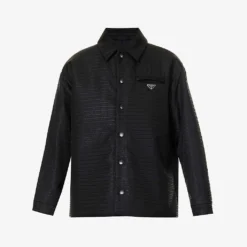 Prada Re-Nylon Brand-plaque Padded Recycled-polyamide Overshirt