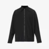 Prada Brand-embellished Regular-fit Wool-blend Shirt