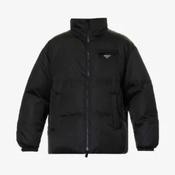 Prada Re-Nylon Logo-plaque Padded Recycled-polyamide Jacket
