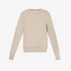 Four-bar Regular-fit Cotton-jersey Sweatshirt
