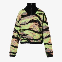 ERL Tiger Abstract-print Knitted Jumper