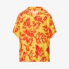 ERL Floral-pattern Short-sleeved Regular-fit Woven Shirt