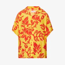 ERL Floral-pattern Short-sleeved Regular-fit Woven Shirt