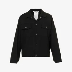 Acne Studios Ourle Slip-pocket Boxy-fit Cotton-blend Shirt