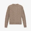 Bottega Veneta Intrecciato-motif Relaxed-fit Stretch-wool Blend Jumper