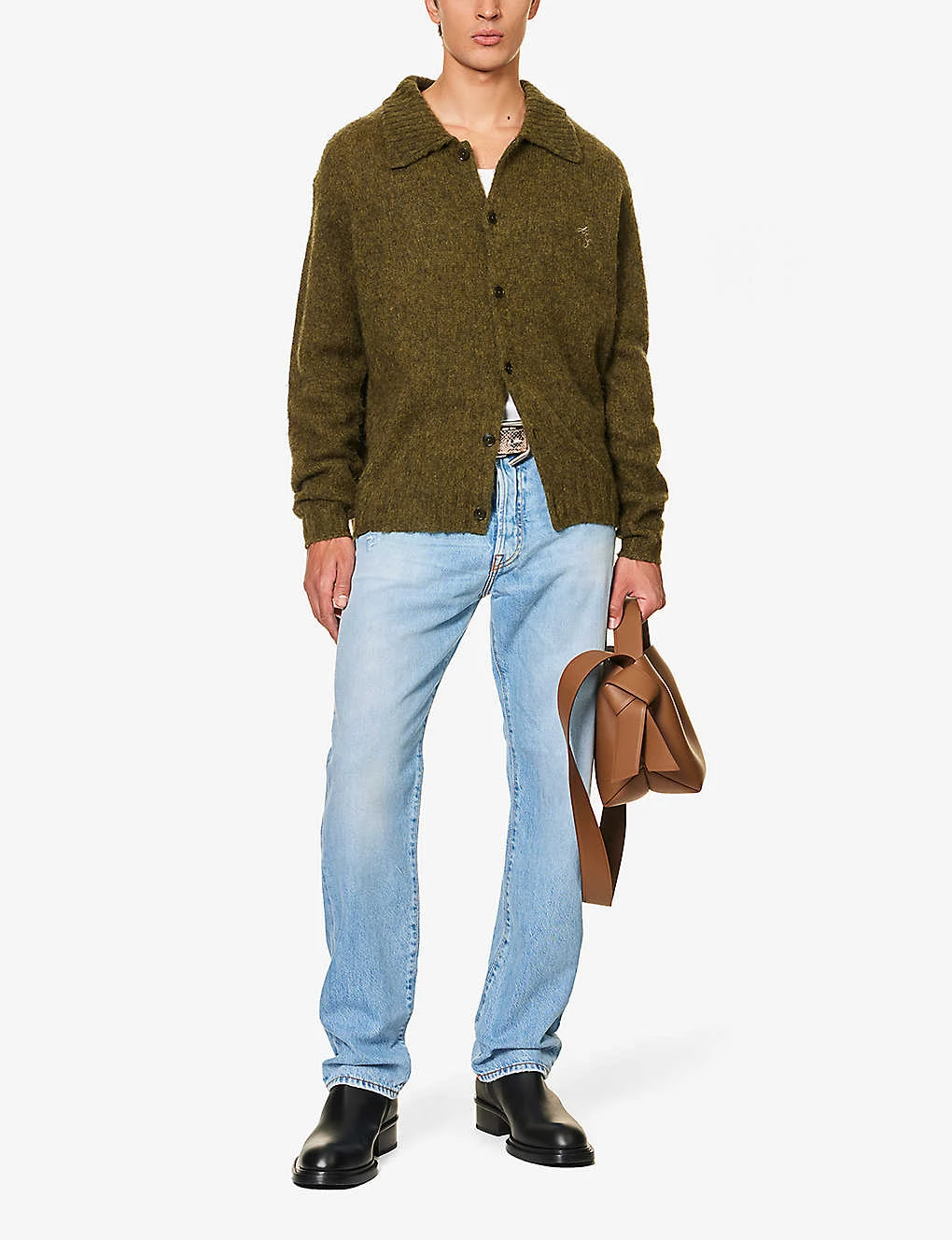 Acne Studios 1996 Faded-wash Straight-leg Mid-rise Organic-denim Jeans - Image 2