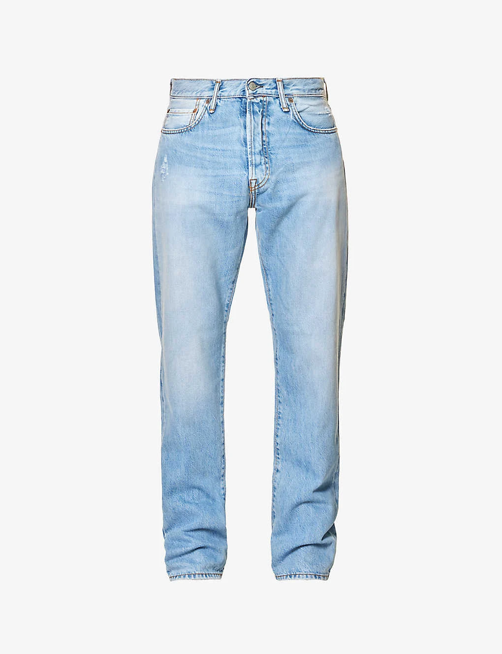 Acne Studios 1996 Faded-wash Straight-leg Mid-rise Organic-denim Jeans