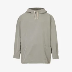 Snow Peak Funnel-neck Dropped-shoulder Oversized Cotton Hooded Anorak
