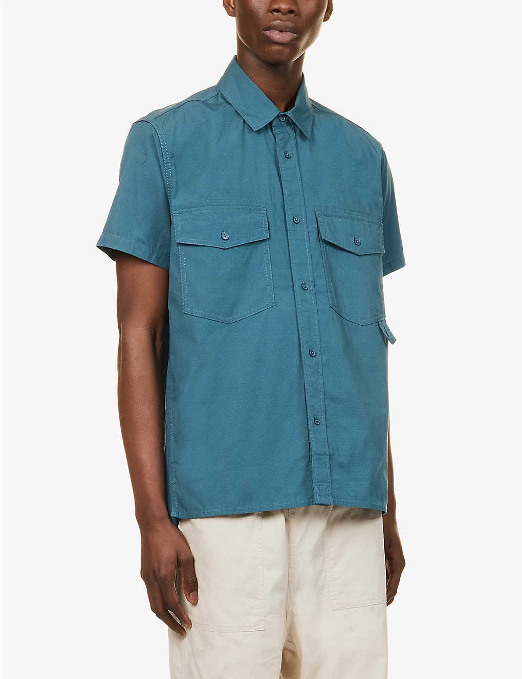 Snow Peak Takibi Ripstop Regular-fit Cotton-blend Shirt - Image 3