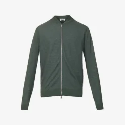 JOHN SMEDLEY Baseball-collar Wool Bomber Jacket