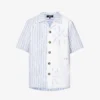 Sun Contrast-panel Relaxed-fit Cotton-blend Shirt