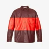 Marni Relaxed-fit Panel-design Leather Jacket