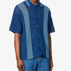 Nudie Jeans Fabbe Striped Relaxed-fit Cotton-knit Shirt