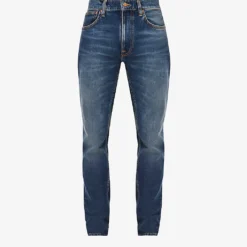 Nudie Jeans Lean Dean Tapered-leg Mid-rise Stretch-denim Jeans