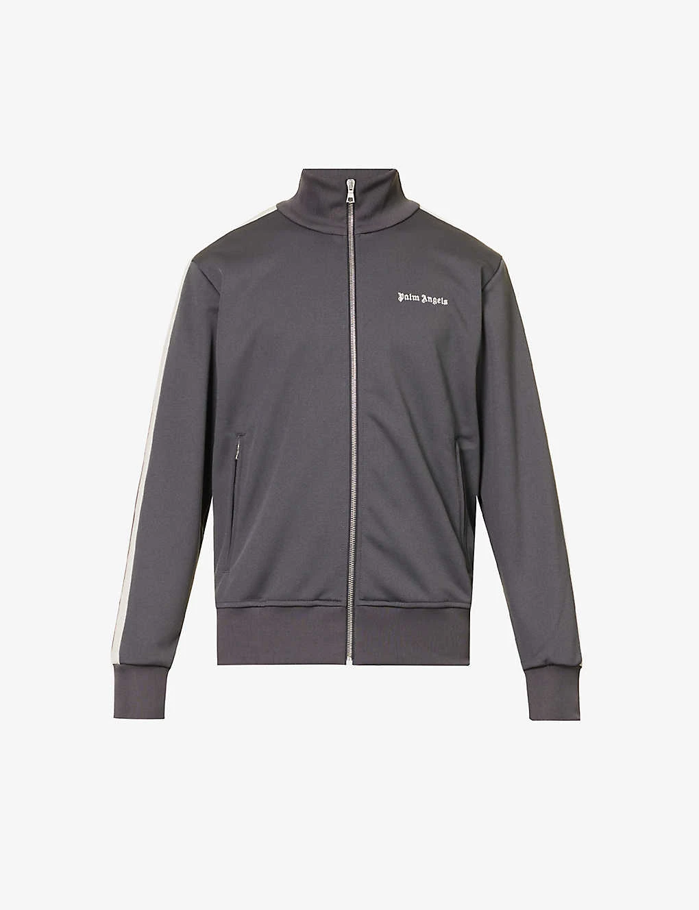 Palm Angels Funnel-neck Brand-print Regular-fit Woven Tracksuit Jacket