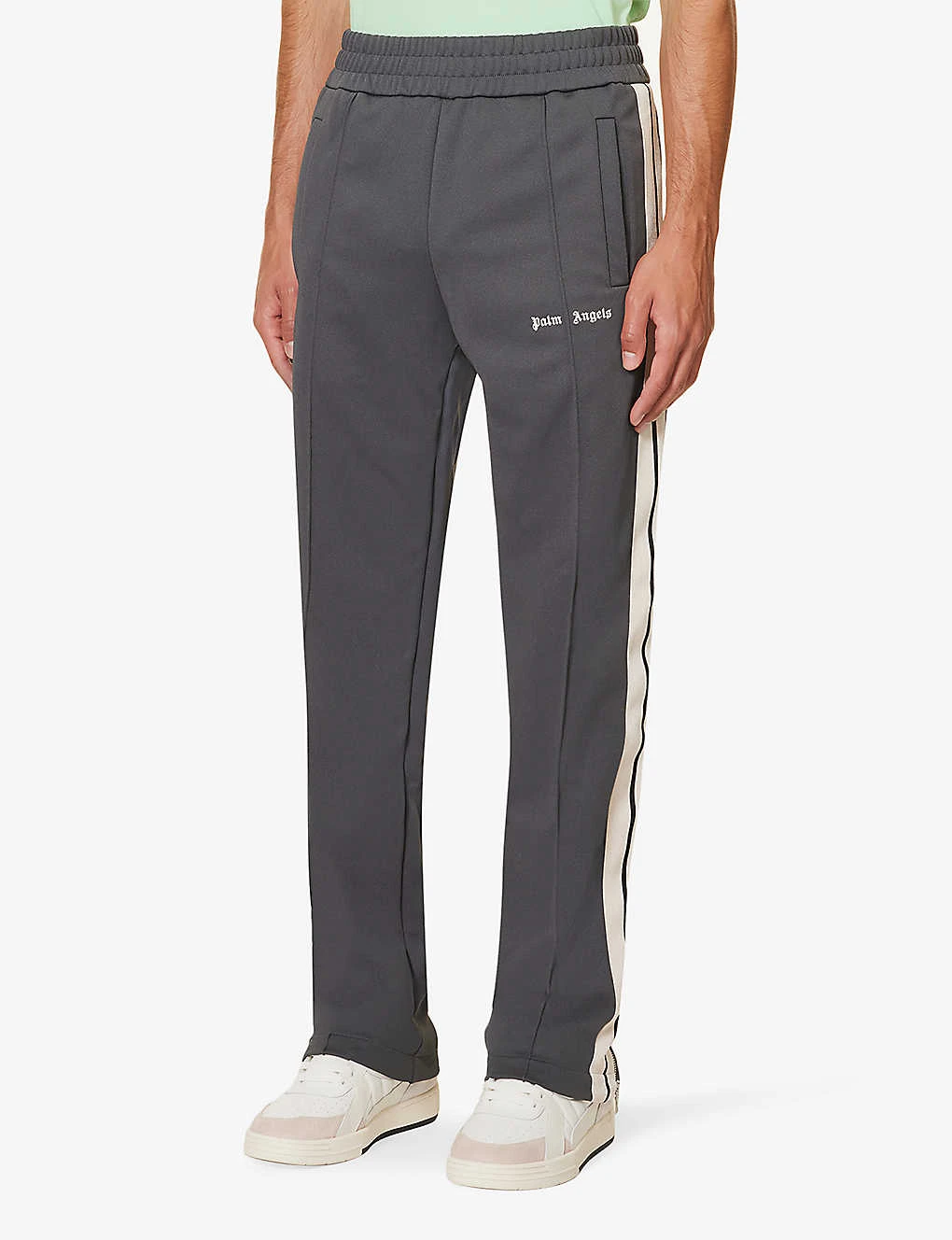 Palm Angels Brand-embroidered Zipped-hem Woven Jogging Bottoms - Image 3