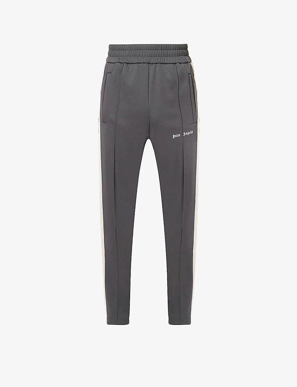 Palm Angels Brand-embroidered Zipped-hem Woven Jogging Bottoms