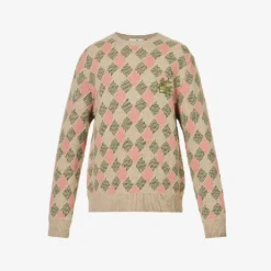 Etro Crewneck Diamond-weave Wool-knit Jumper