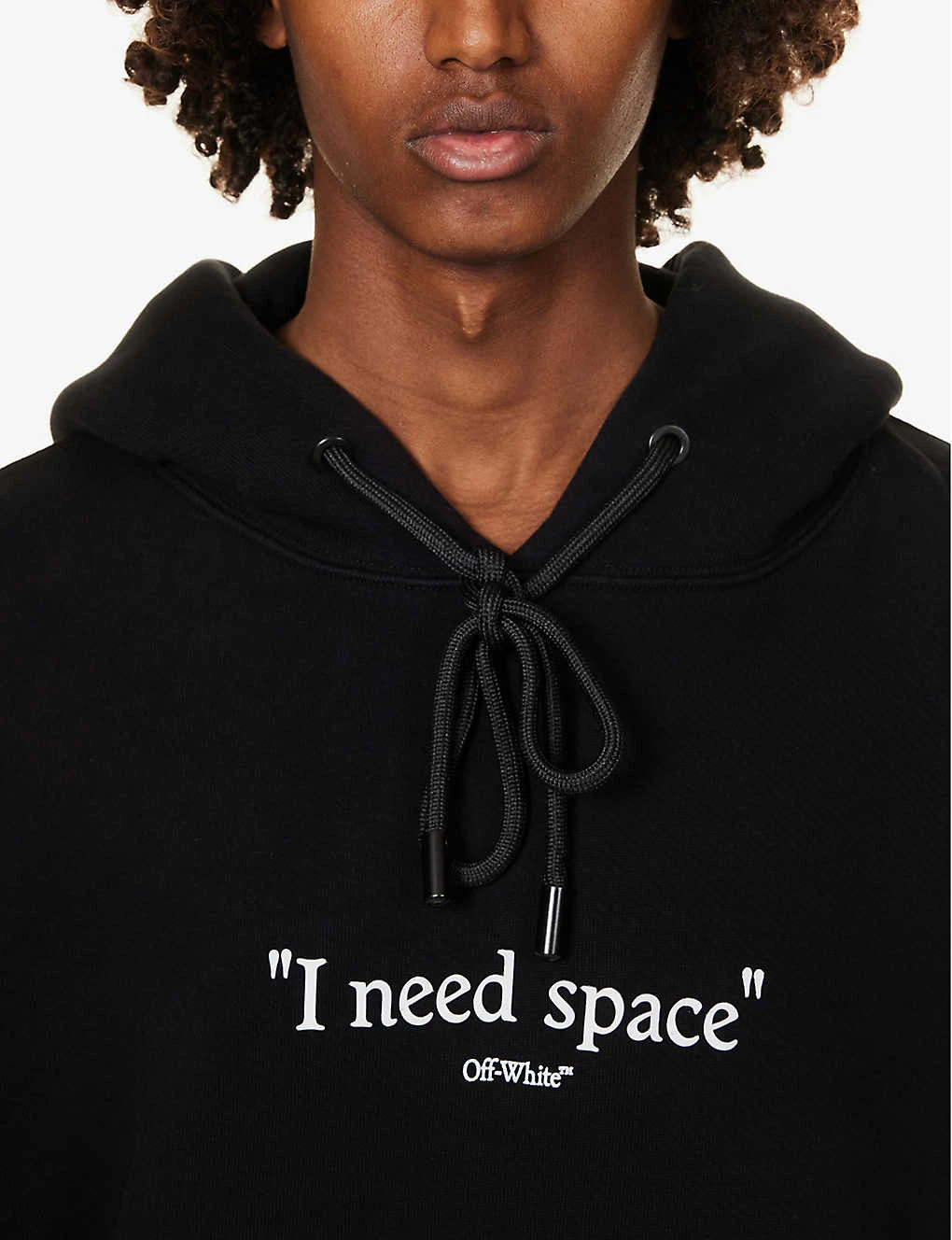 I Need Space Graphic-print Relaxed-fit Cotton-jersey Hoody - Image 5
