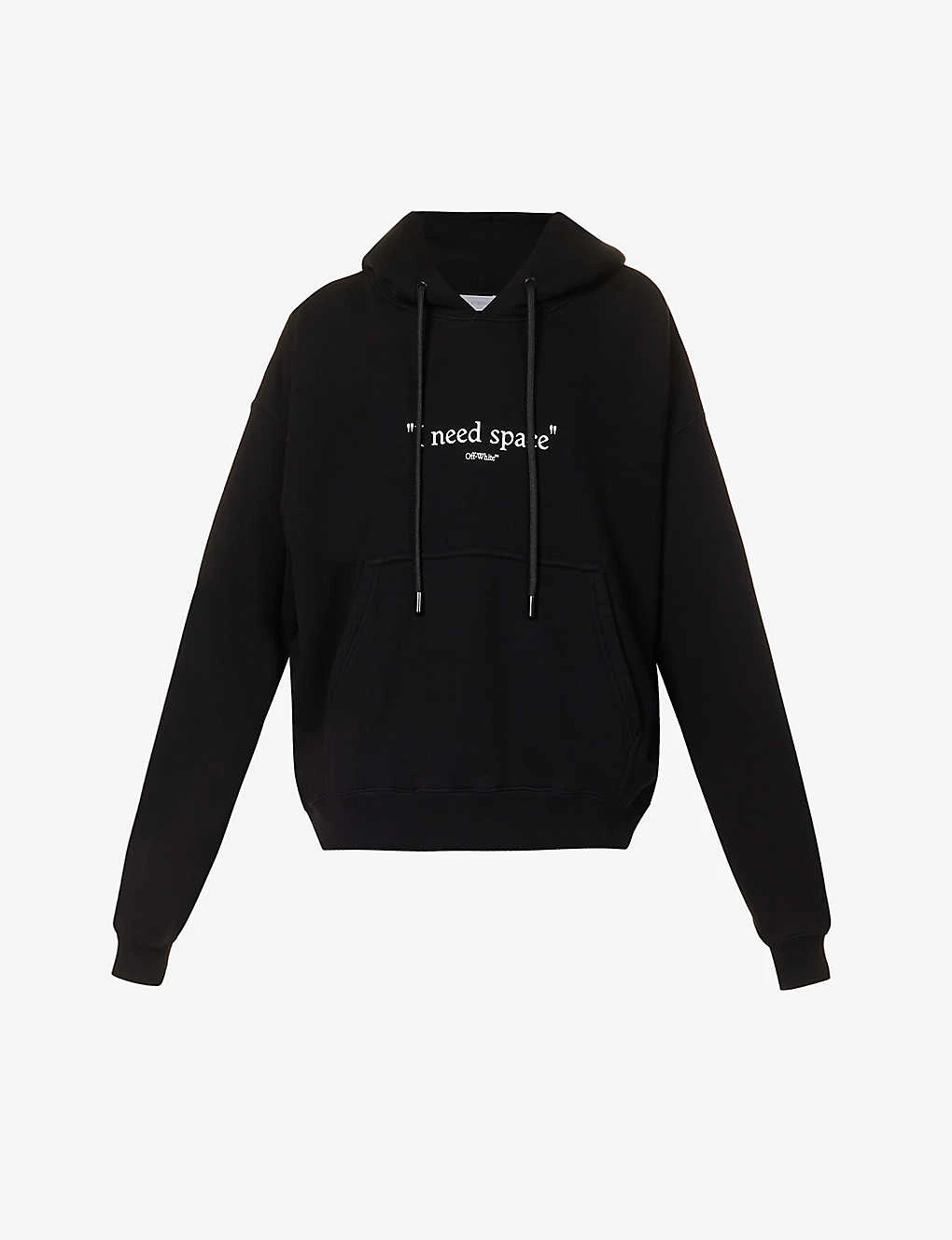 I Need Space Graphic-print Relaxed-fit Cotton-jersey Hoody