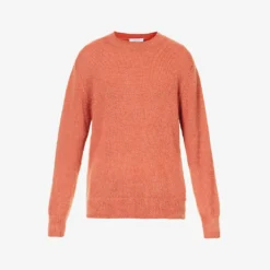 Arrow-knit Crewneck Wool-blend Jumper
