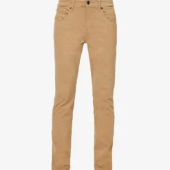 7 For All Mankind Slimmy Tapered Slim-fit Tapered Stretch-denim Jeans