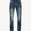 True Religion Geno Straight-leg Mid-rise Stretch-denim Jeans