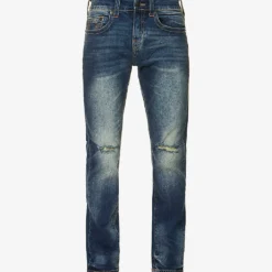 True Religion Geno Straight-leg Mid-rise Stretch-denim Jeans