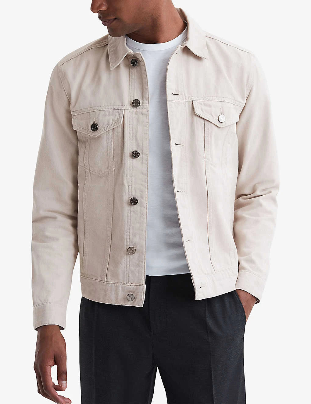 Reiss Renwick Patch-pocket Denim Jacket - Image 3