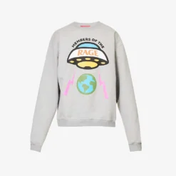 Brand-print Regular-fit Cotton-jersey Sweatshirt
