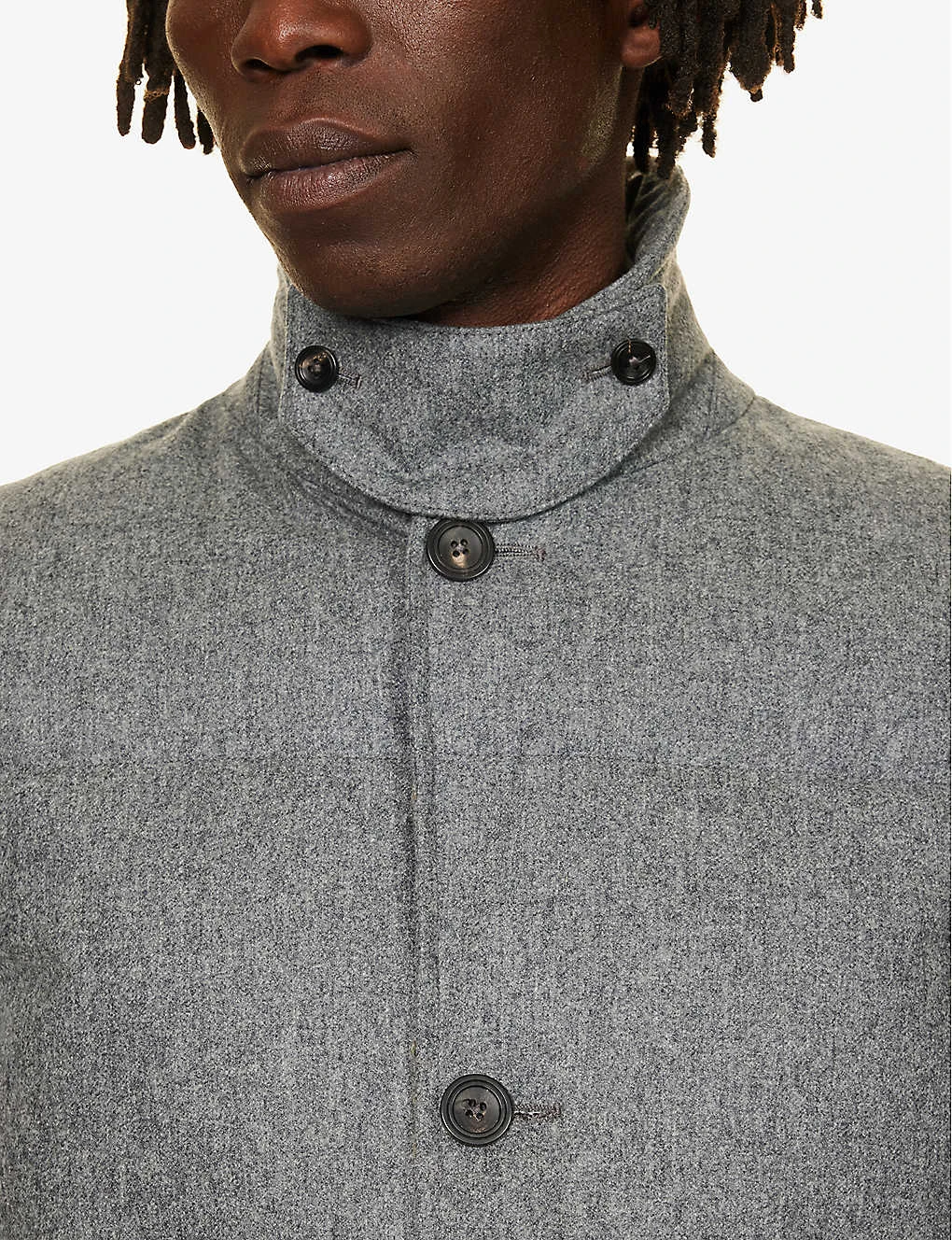 Padded Patch-pocket Regular-fit Woven Gilet - Image 5