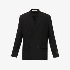 Valentino Double-breasted Peak-lapel Relaxed-fit Wool Jacket